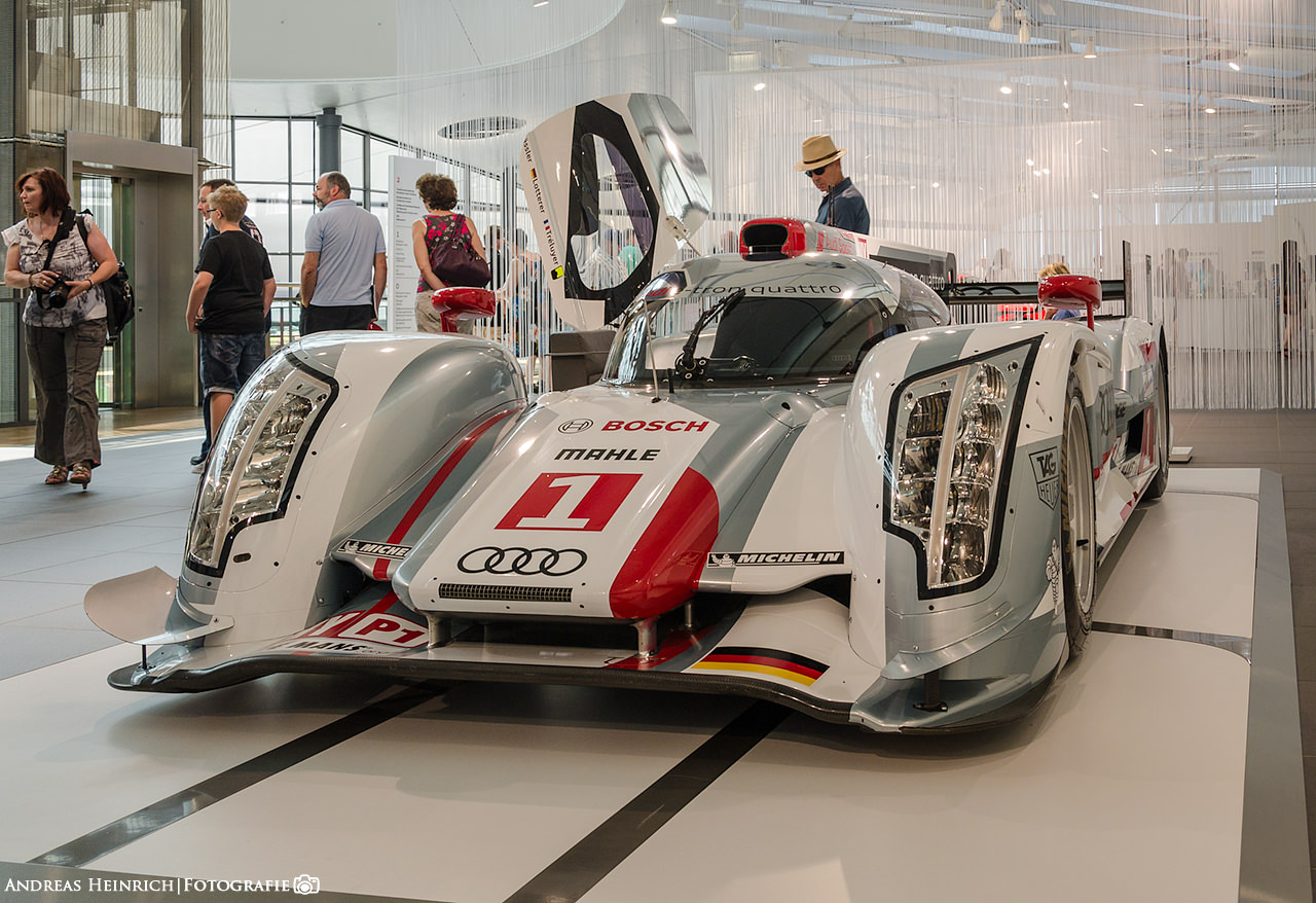Audi R18 e-tron quattro im Audi Forum Neckarsulm.